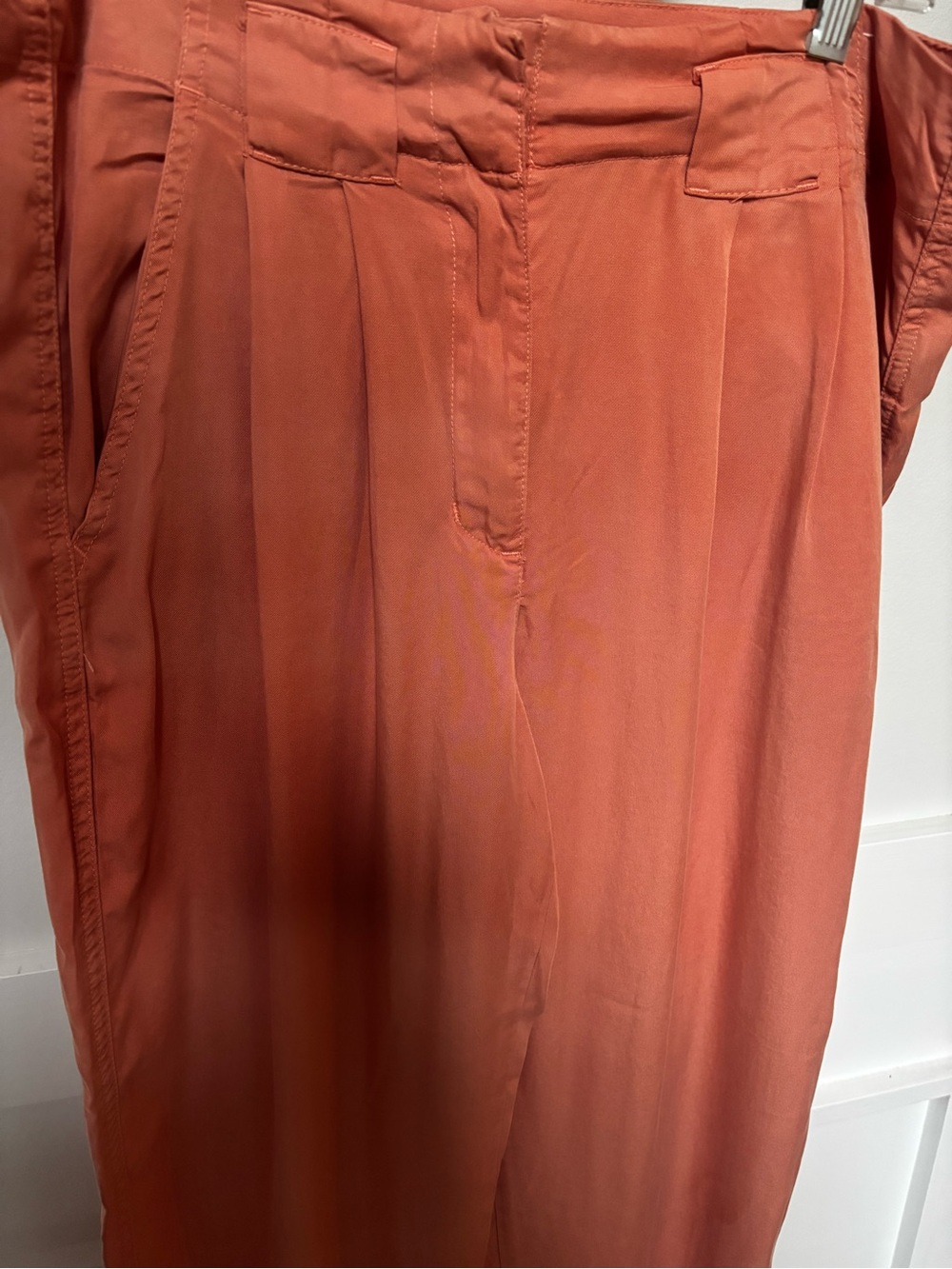 Max Jeans High-Rise Wide Leg Pants in Rust